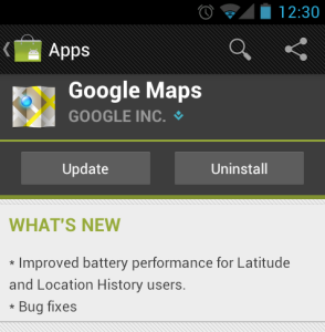 Google Maps Update to Improve Battery Life