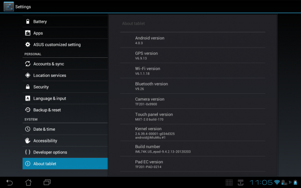 Transformer Prime Update Version 9.4.2.13 Transformer Prime Update Version 9.4.2.13